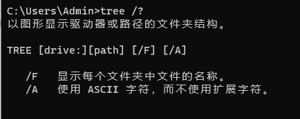 windows使用tree命令生成代码结构树